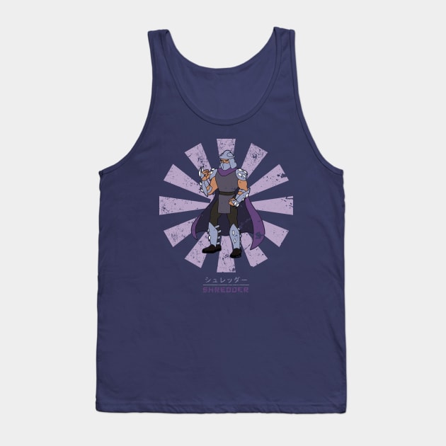 Shredder Retro Japanese TMNT Tank Top by Nova5